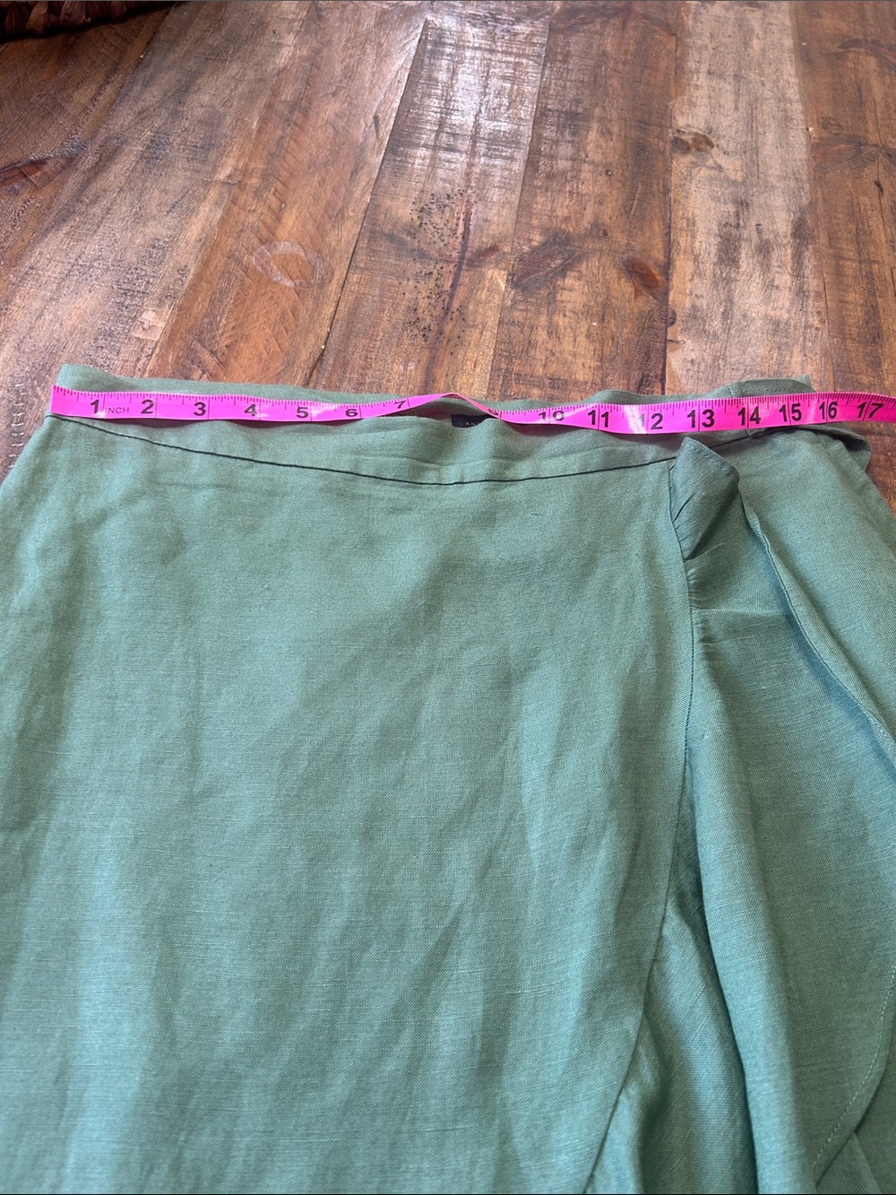 Ann Taylor Olive Ruffle Midi Skirt - Picture 8 of 11